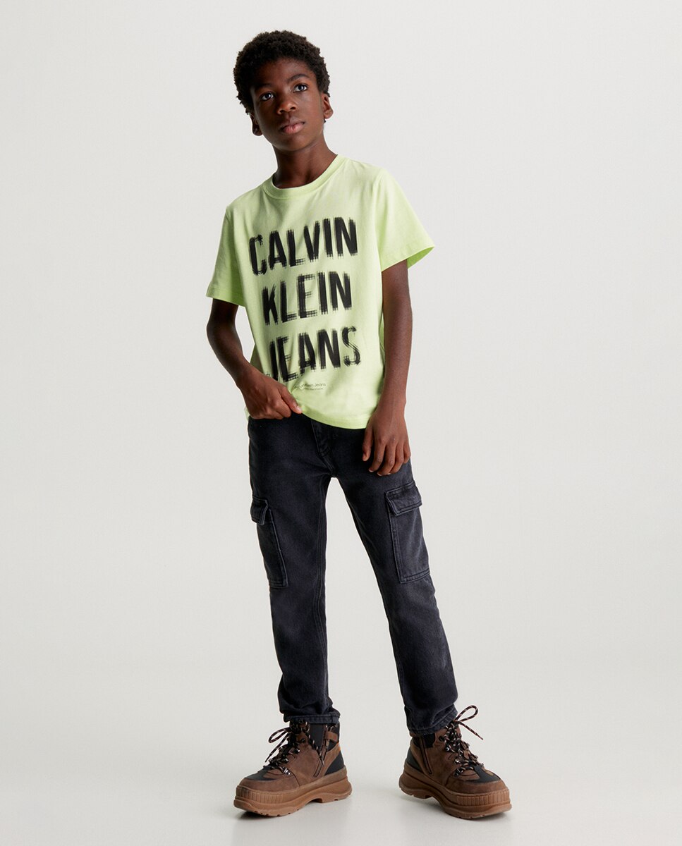 T-shirt de Manga Curta - Verde Calvin Klein Verde-claro-4