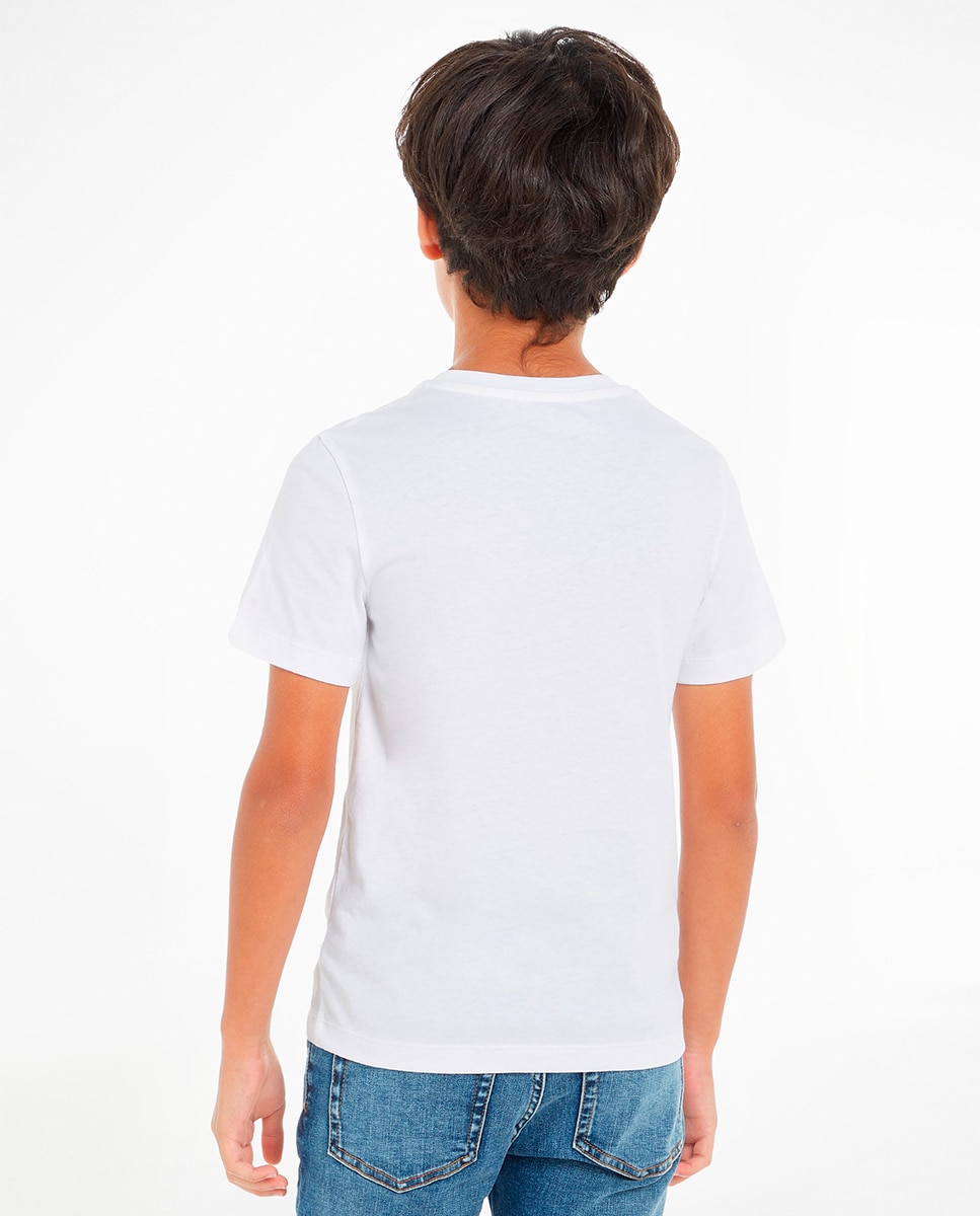 T-shirt com manga curta Calvin Klein Branco-2