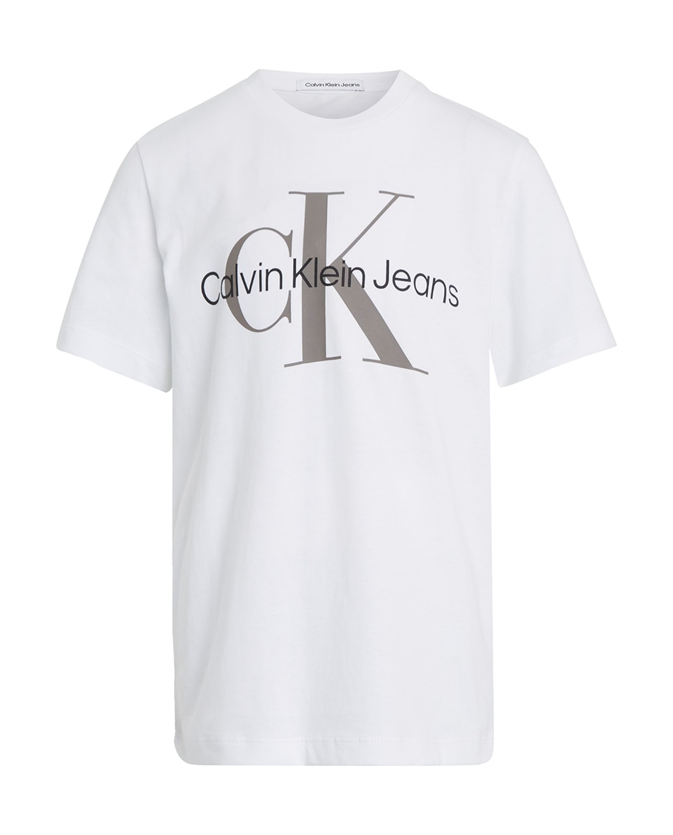 T-shirt com manga curta Calvin Klein Branco-5