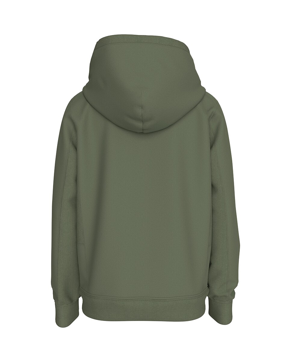 Sweatshirt de menino com fecho de correr Calvin Klein Verde-3