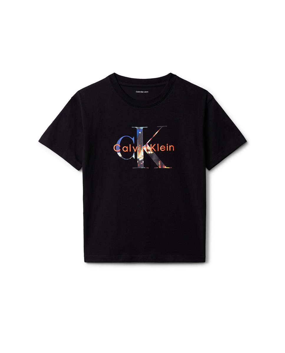T-shirt com Ilustração NY Calvin Klein Preto-1