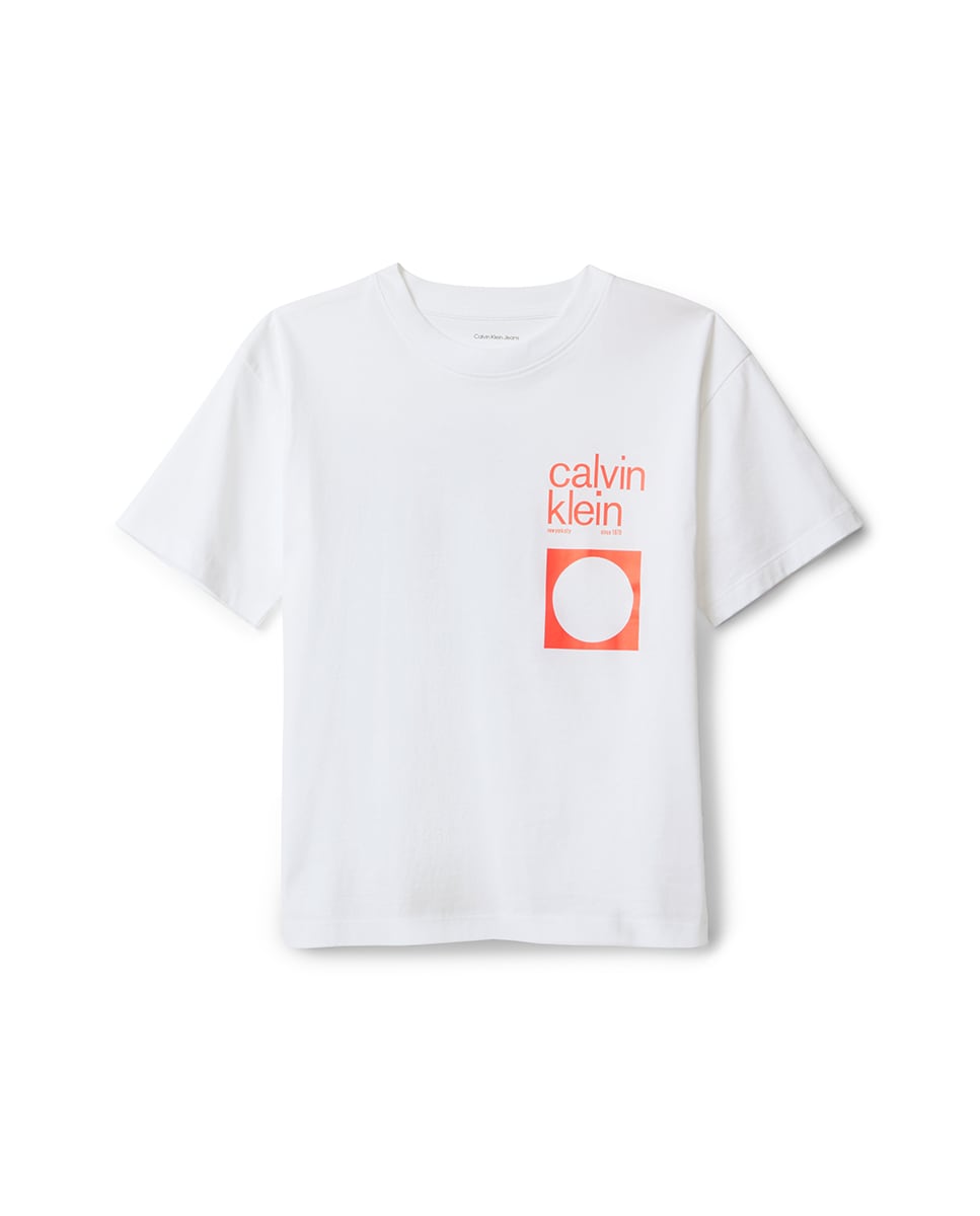 T-shirt com Ilustração nas Costas Branco-6