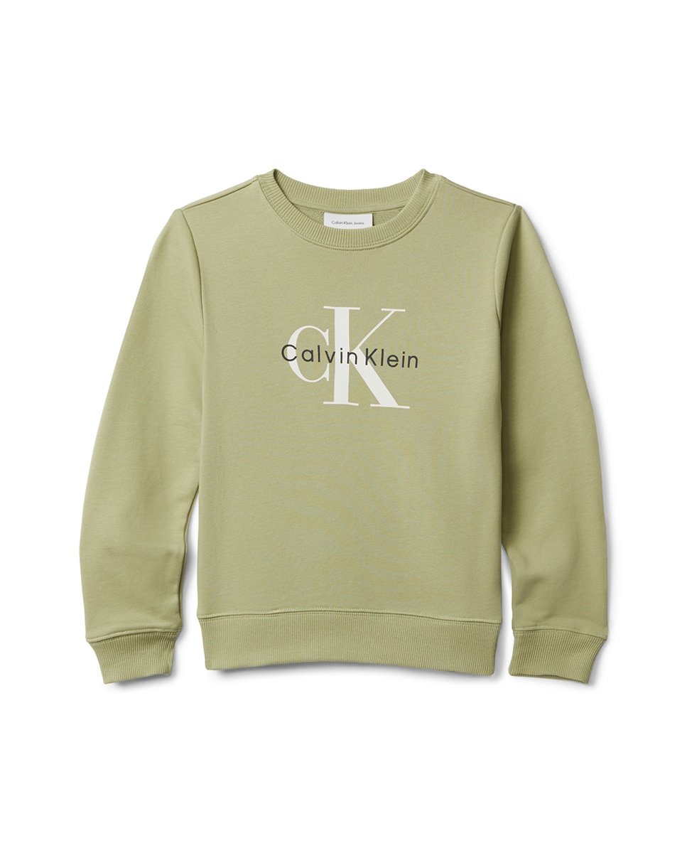 Sweatshirt de menino com logótipo Verde-5