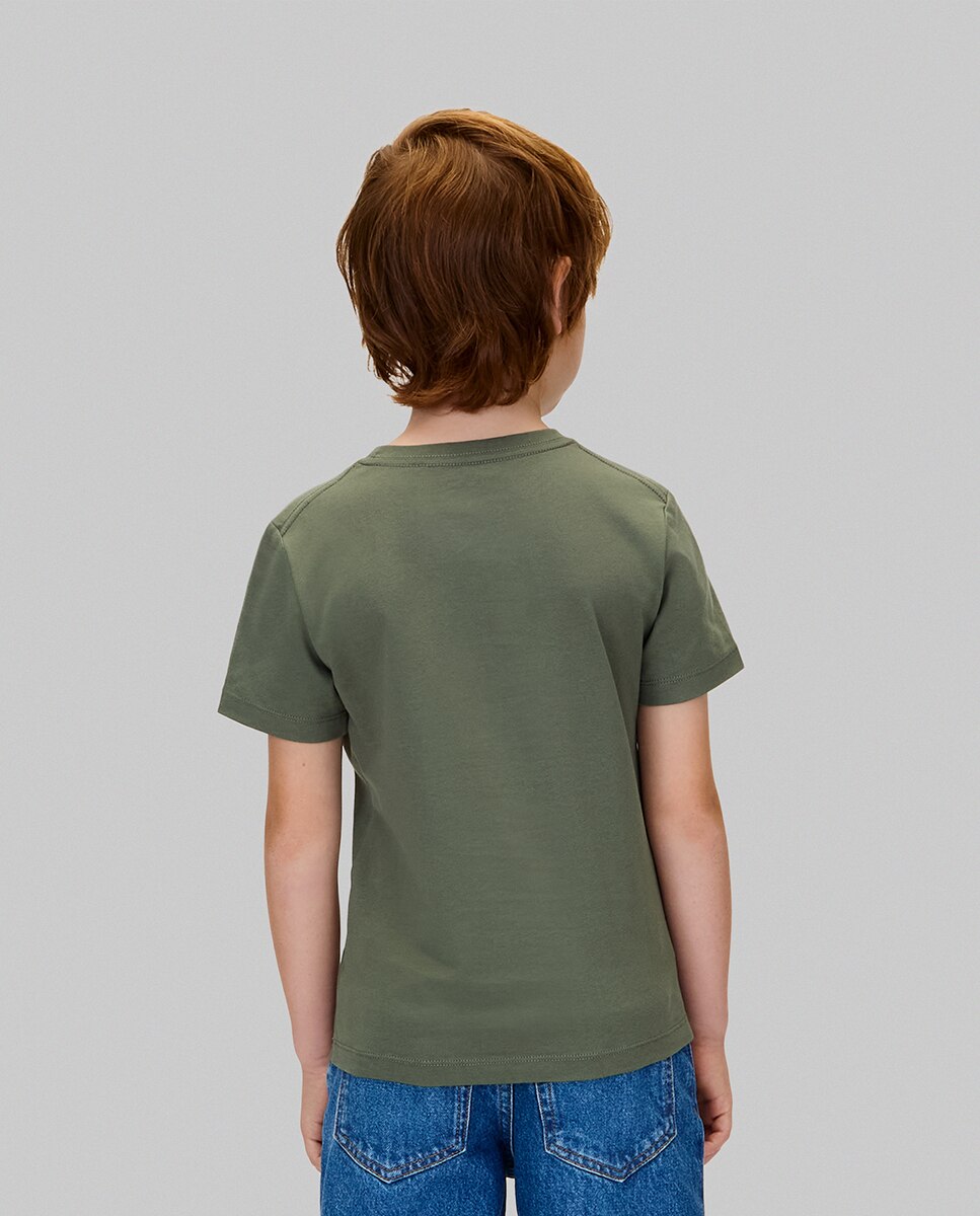 T-shirt com Monograma CK Calvin Klein Verde-2