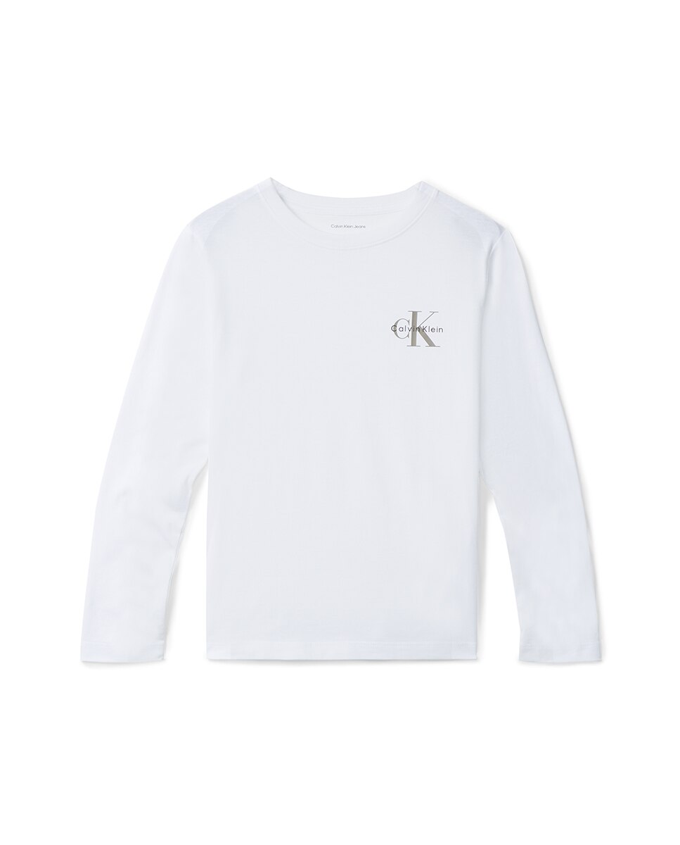 Camisola de manga comprida Branco-6
