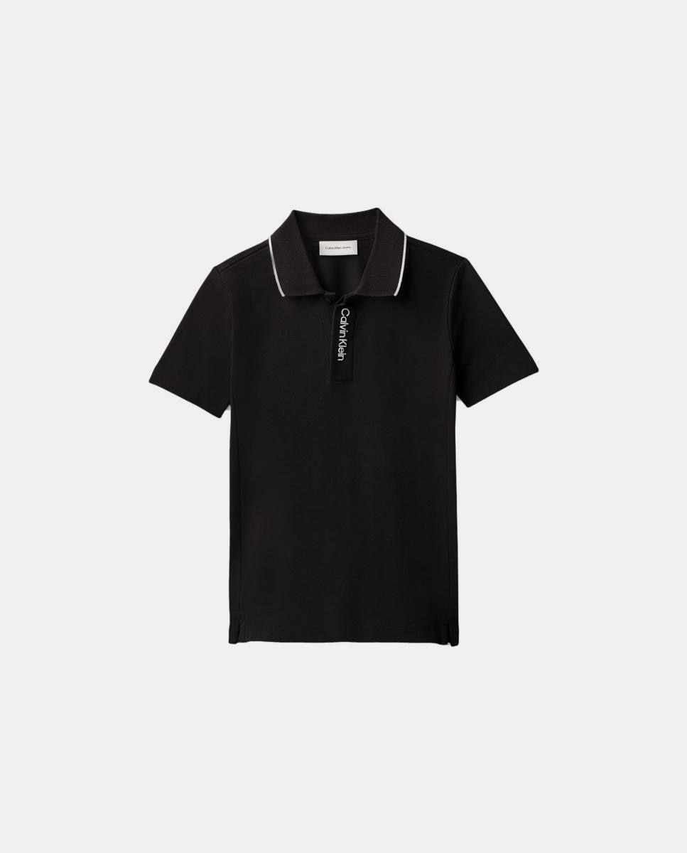 Polo com Logótipo Bordado Preto-9