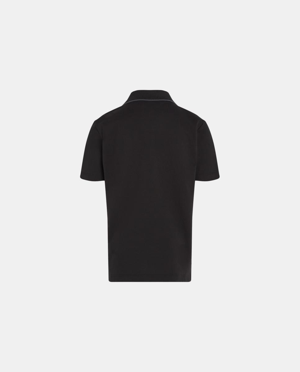 Polo com Logótipo Bordado Preto-10