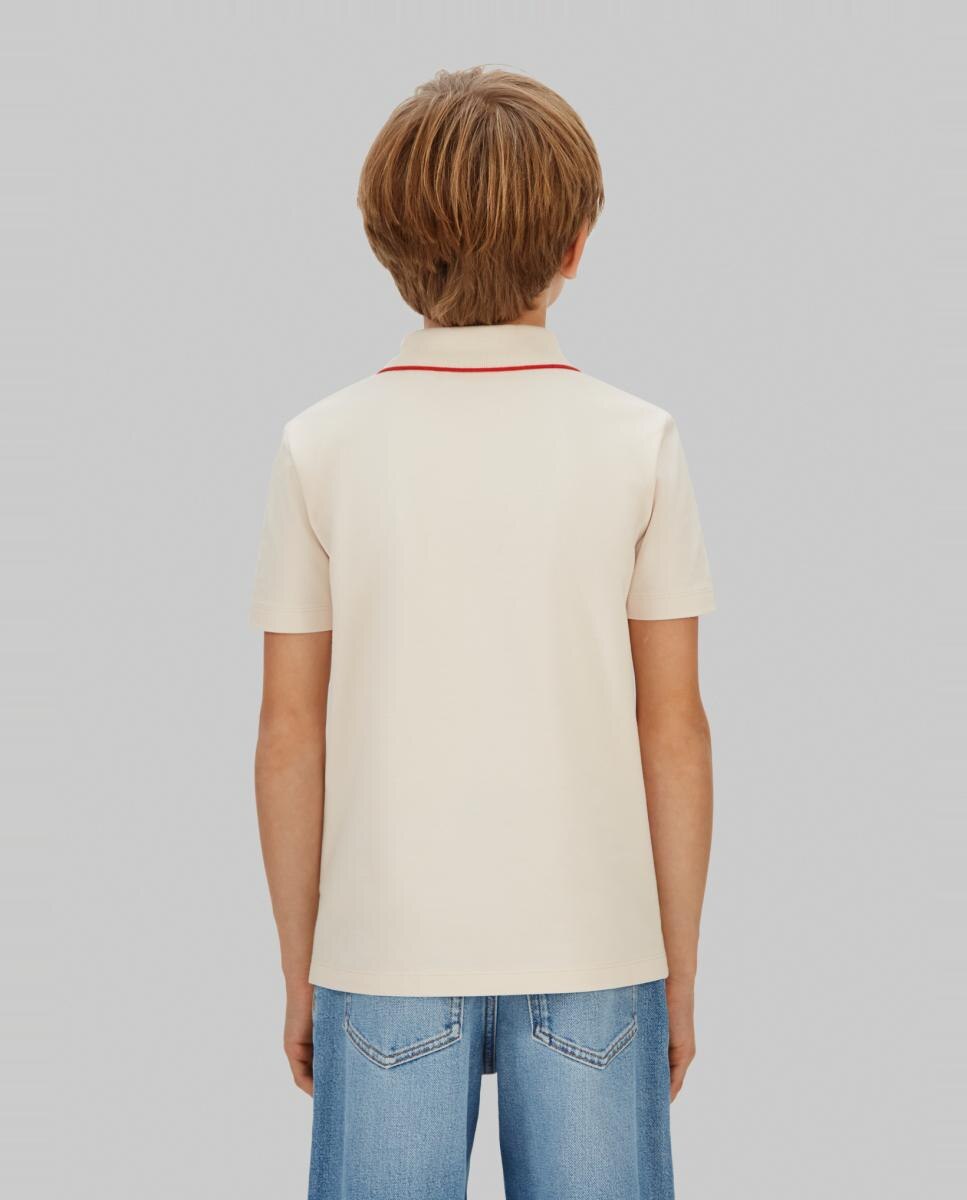 Polo com Logótipo Bordado Cinzento-2