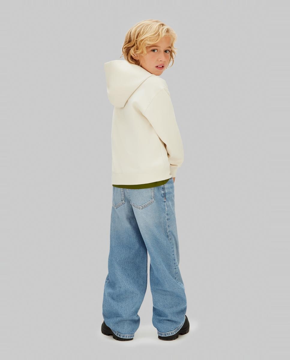 Sweatshirt com capuz Cinzento-3