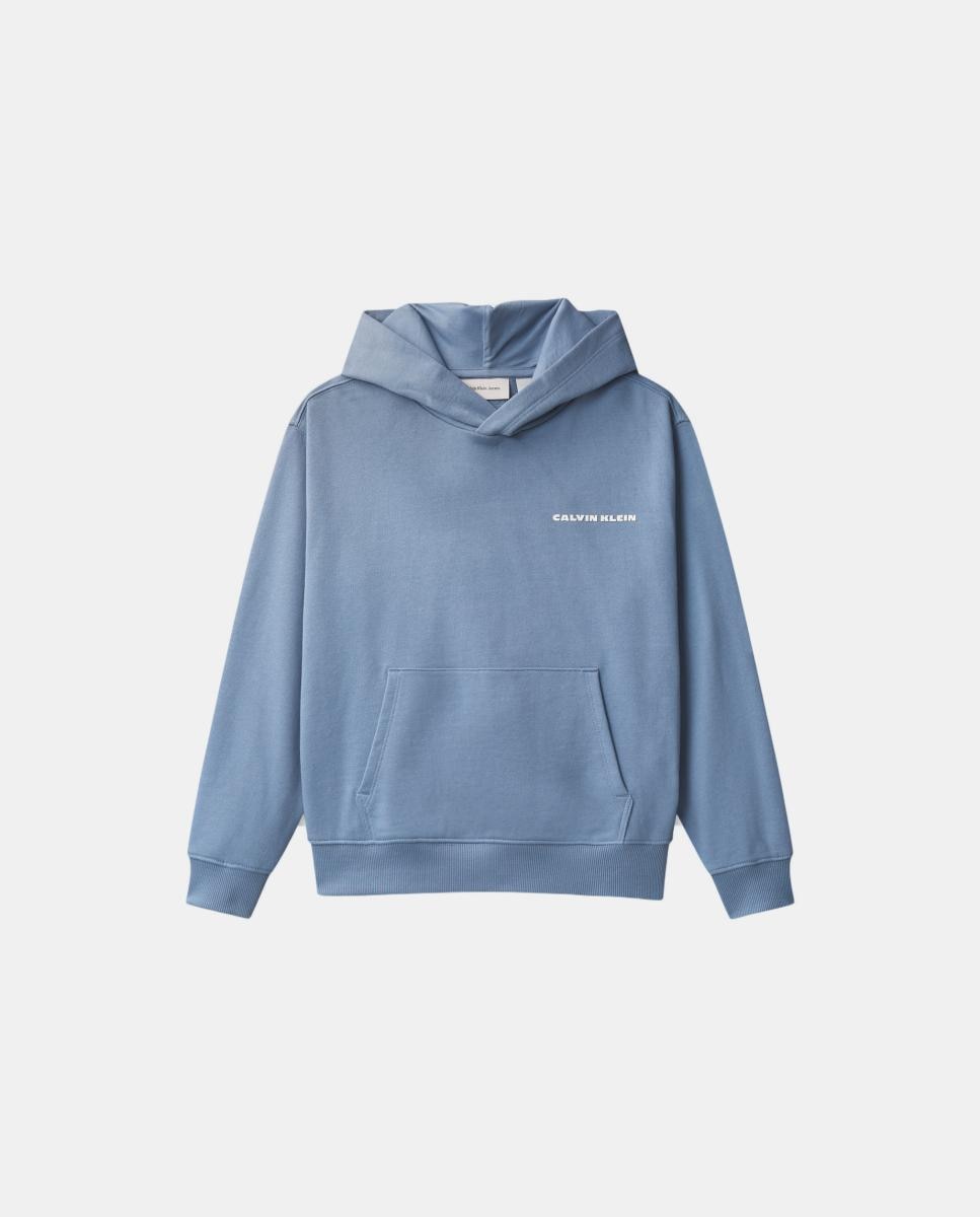 Sweatshirt com Capuz Relaxed Fit Calvin Klein Azul-8