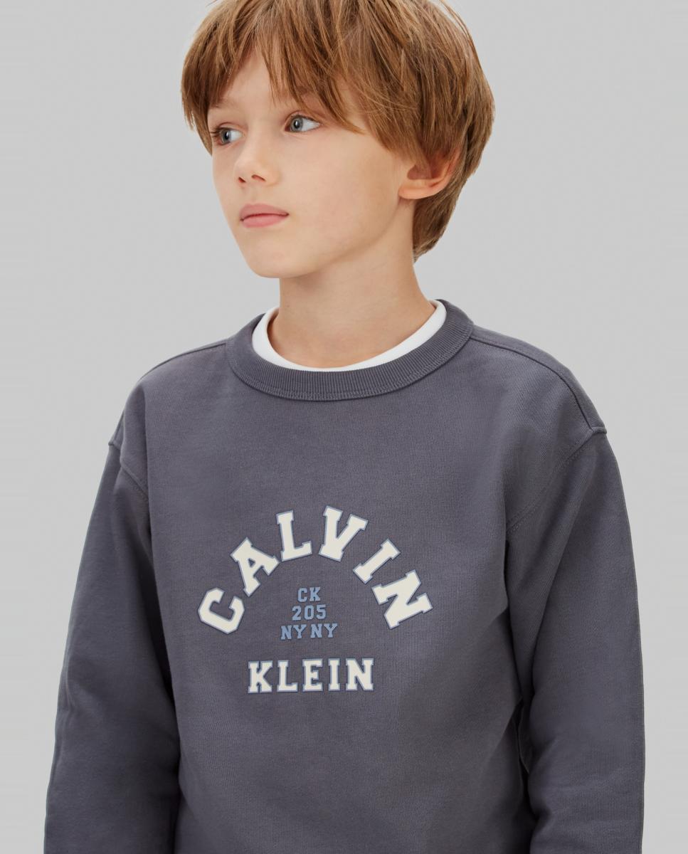 Sweatshirt Varsity Calvin Klein Cinzento-5