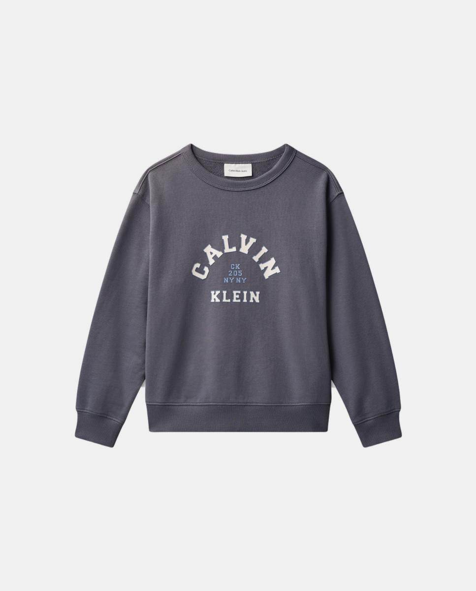Sweatshirt Varsity Calvin Klein Cinzento-7