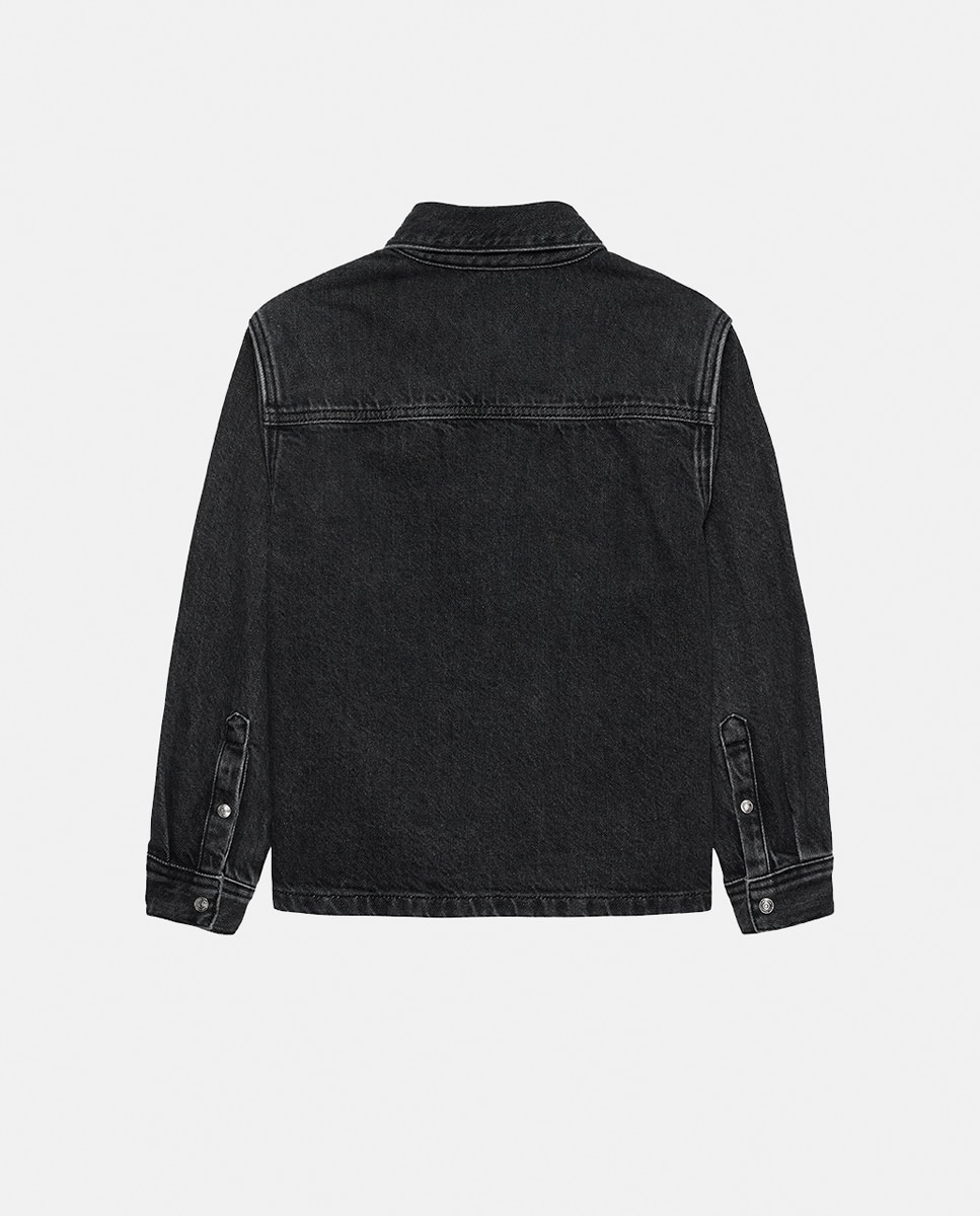 Camisa de Ganga com Logótipo Preto-2