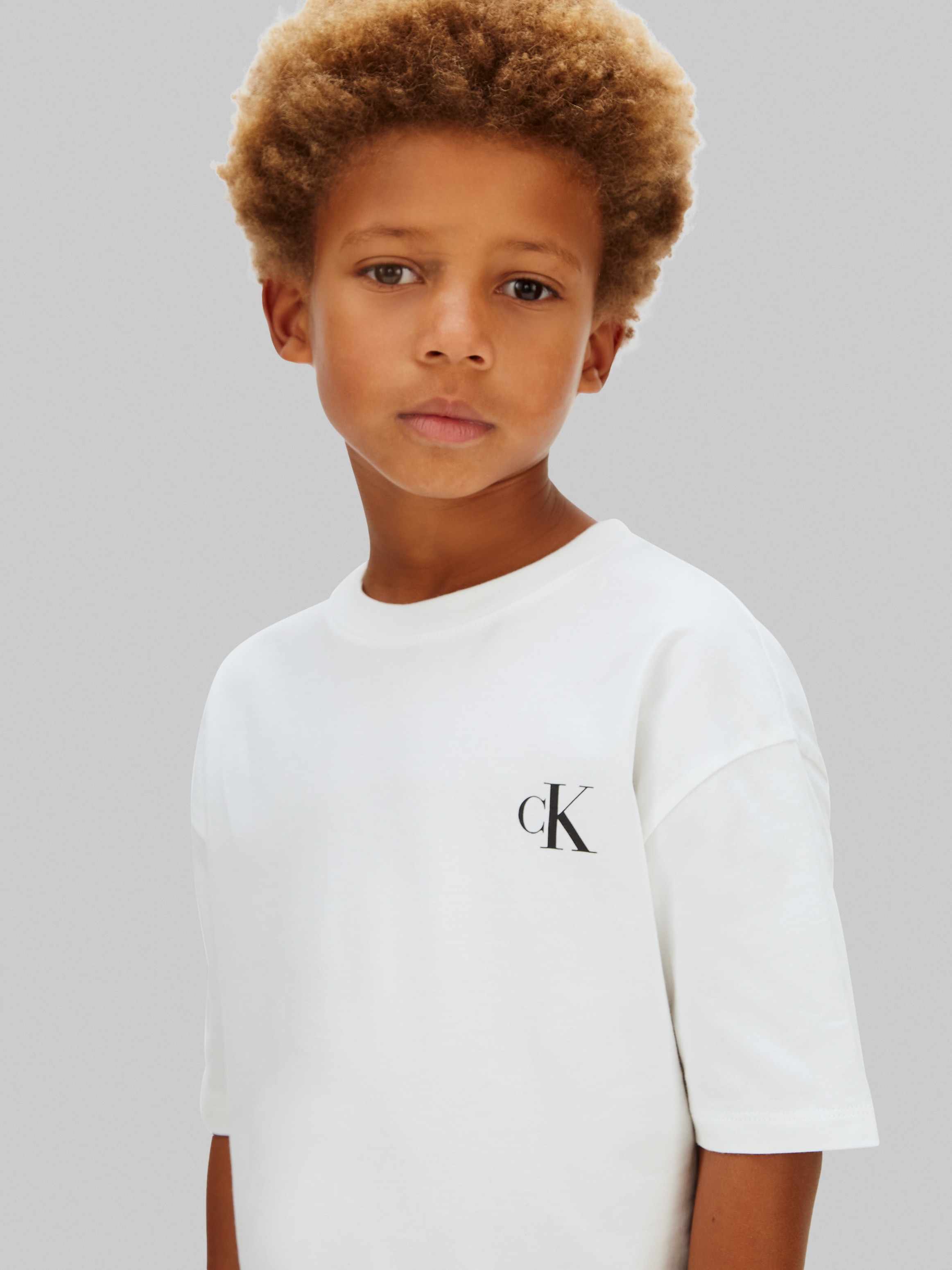 T-shirt com manga curta Calvin Klein Branco-4