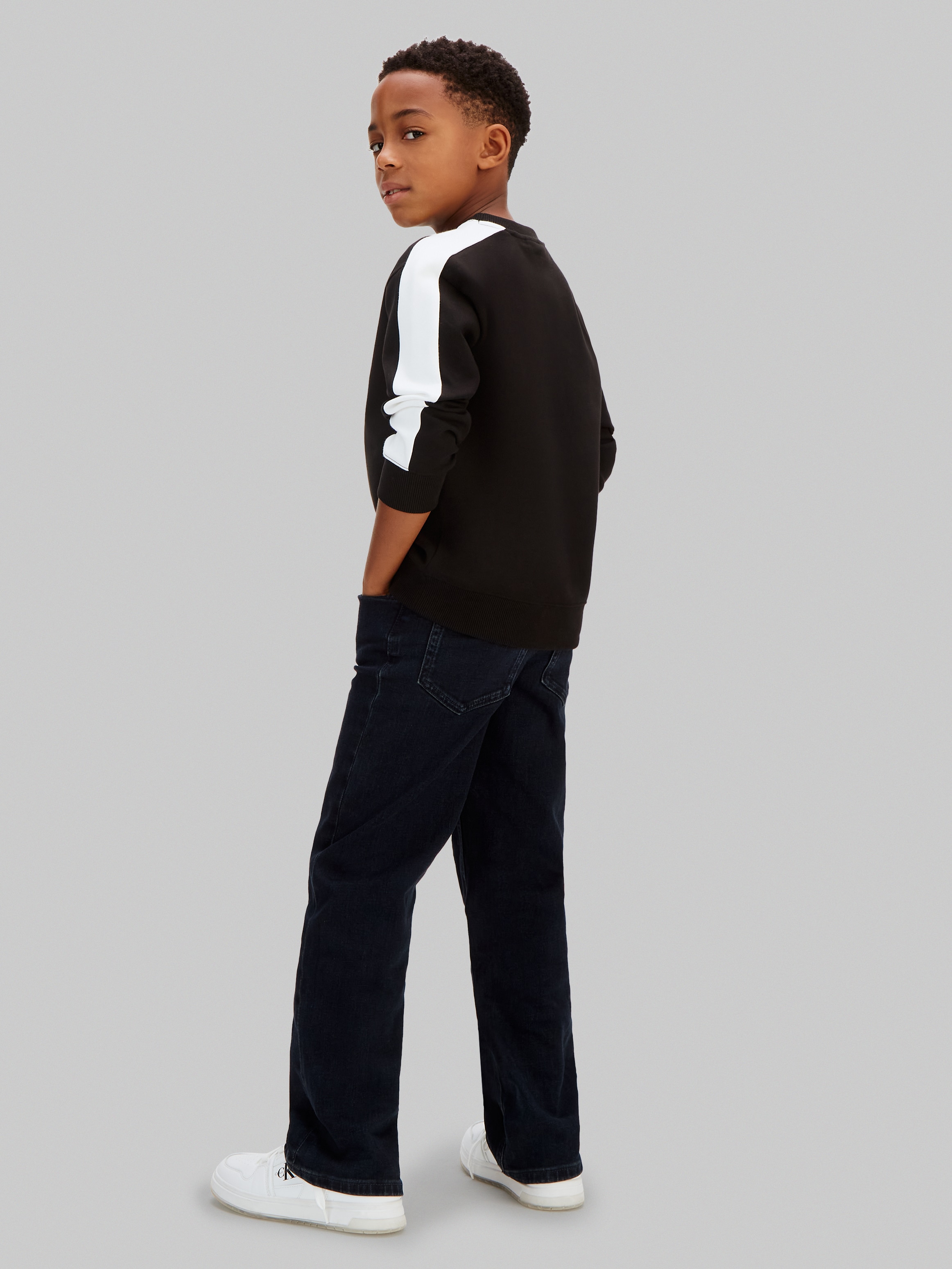Sweatshirt com decote redondo Preto-4