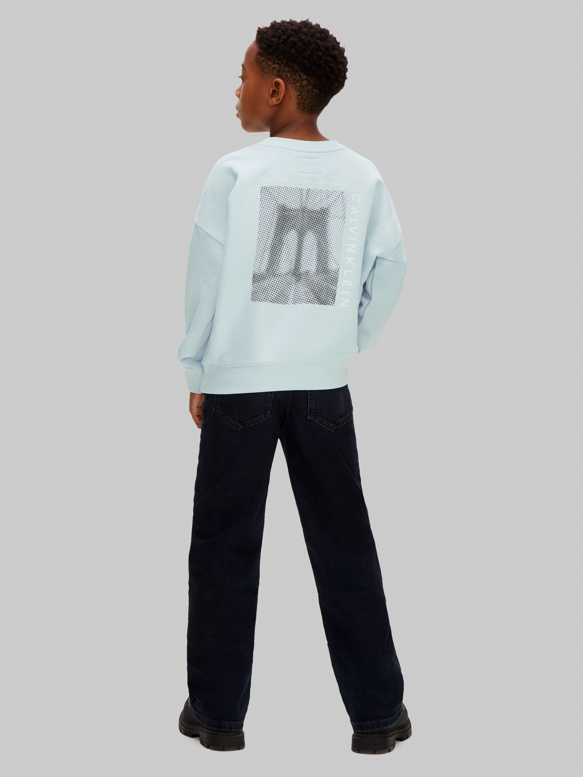 Sweatshirt Oversize Fit Calvin Klein Azul-2