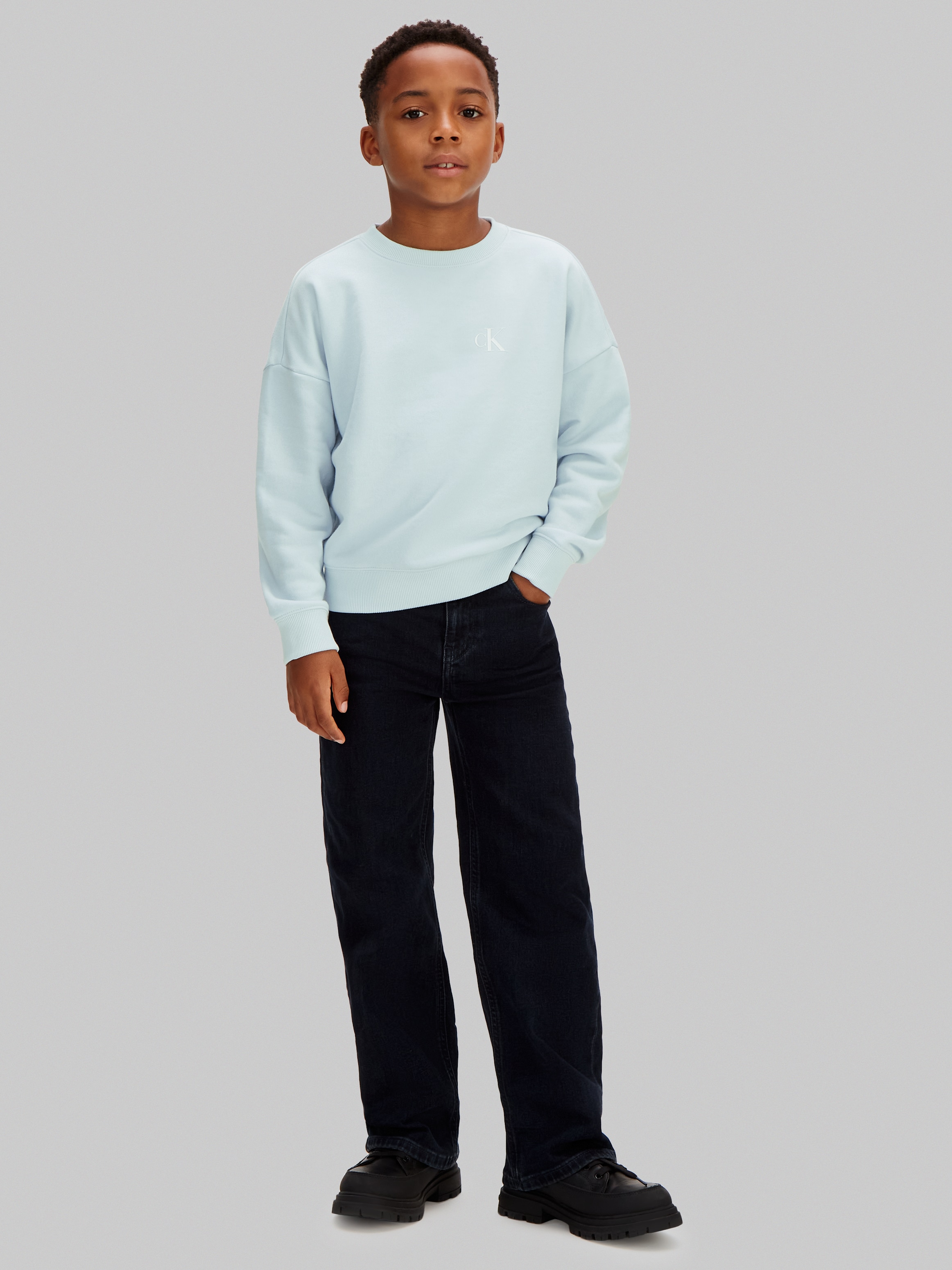 Sweatshirt Oversize Fit Calvin Klein Azul-3