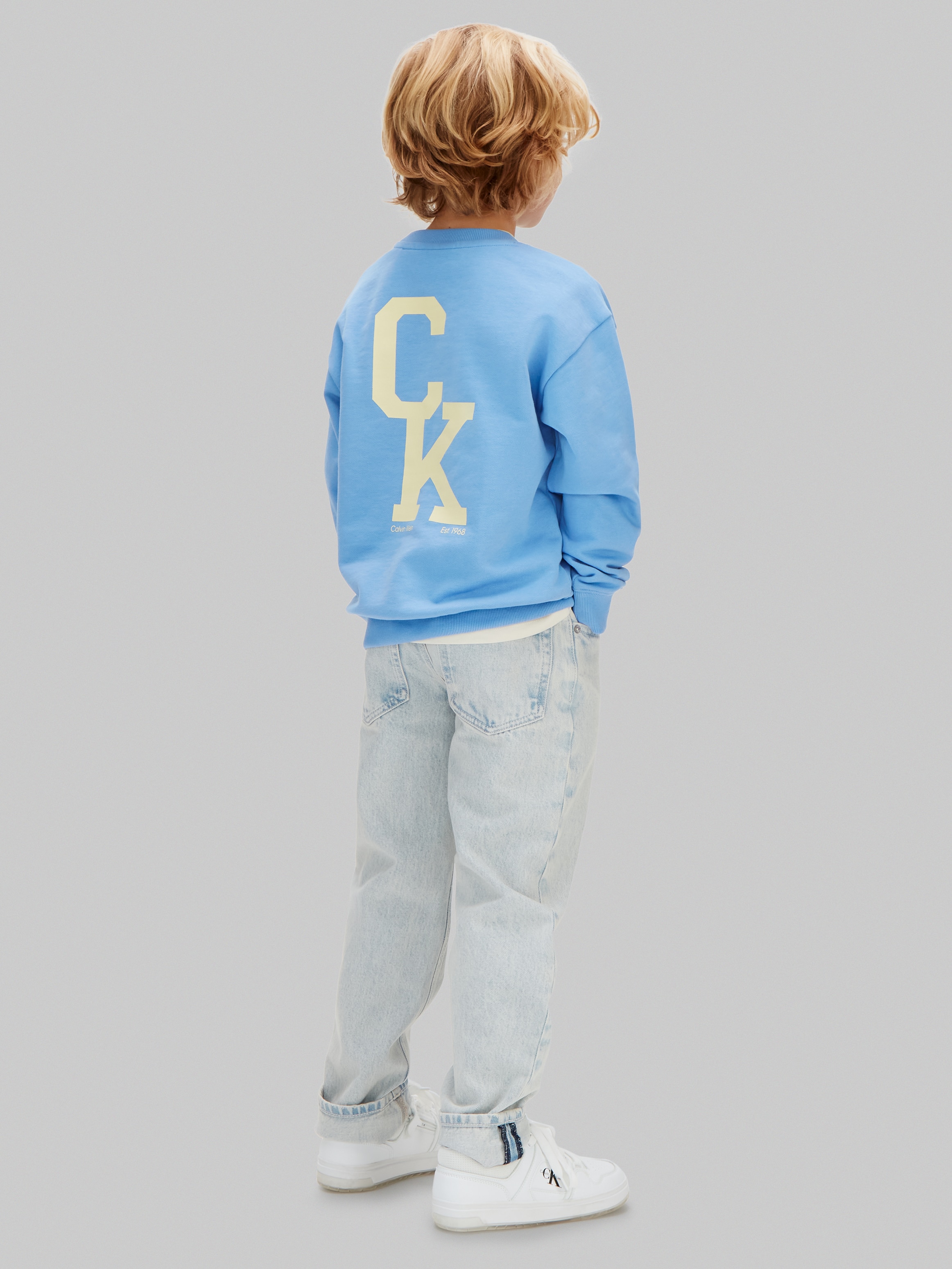 Sweatshirt Relaxed Fit Calvin Klein Azul-2