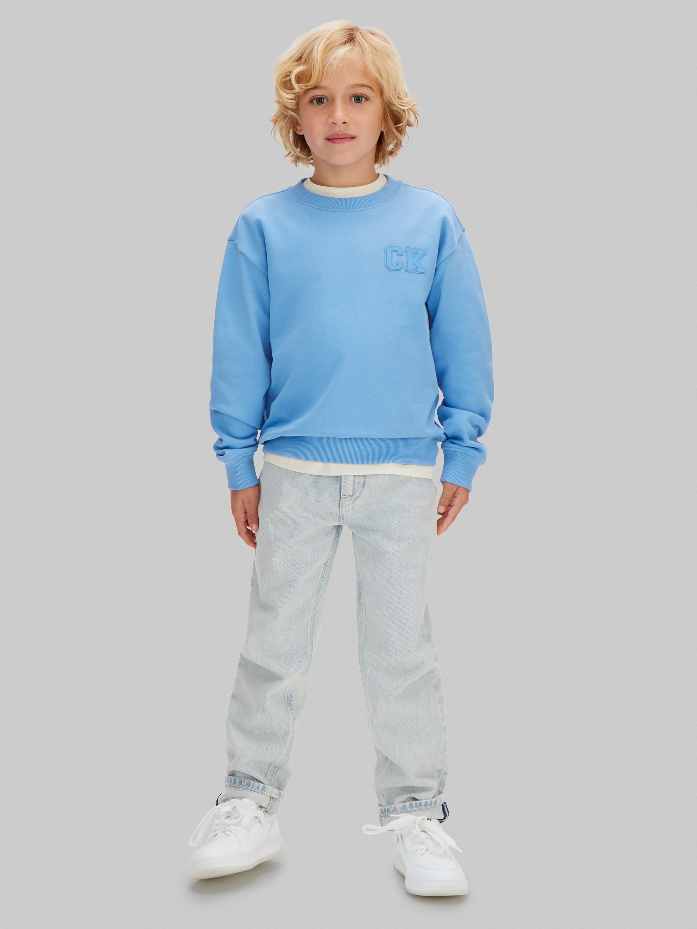 Sweatshirt Relaxed Fit Calvin Klein Azul-3