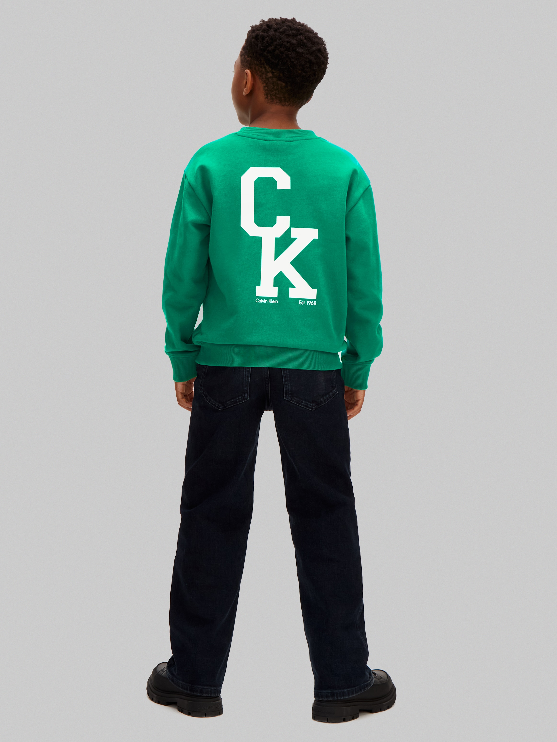Sweatshirt Relaxed Fit Calvin Klein Verde-2