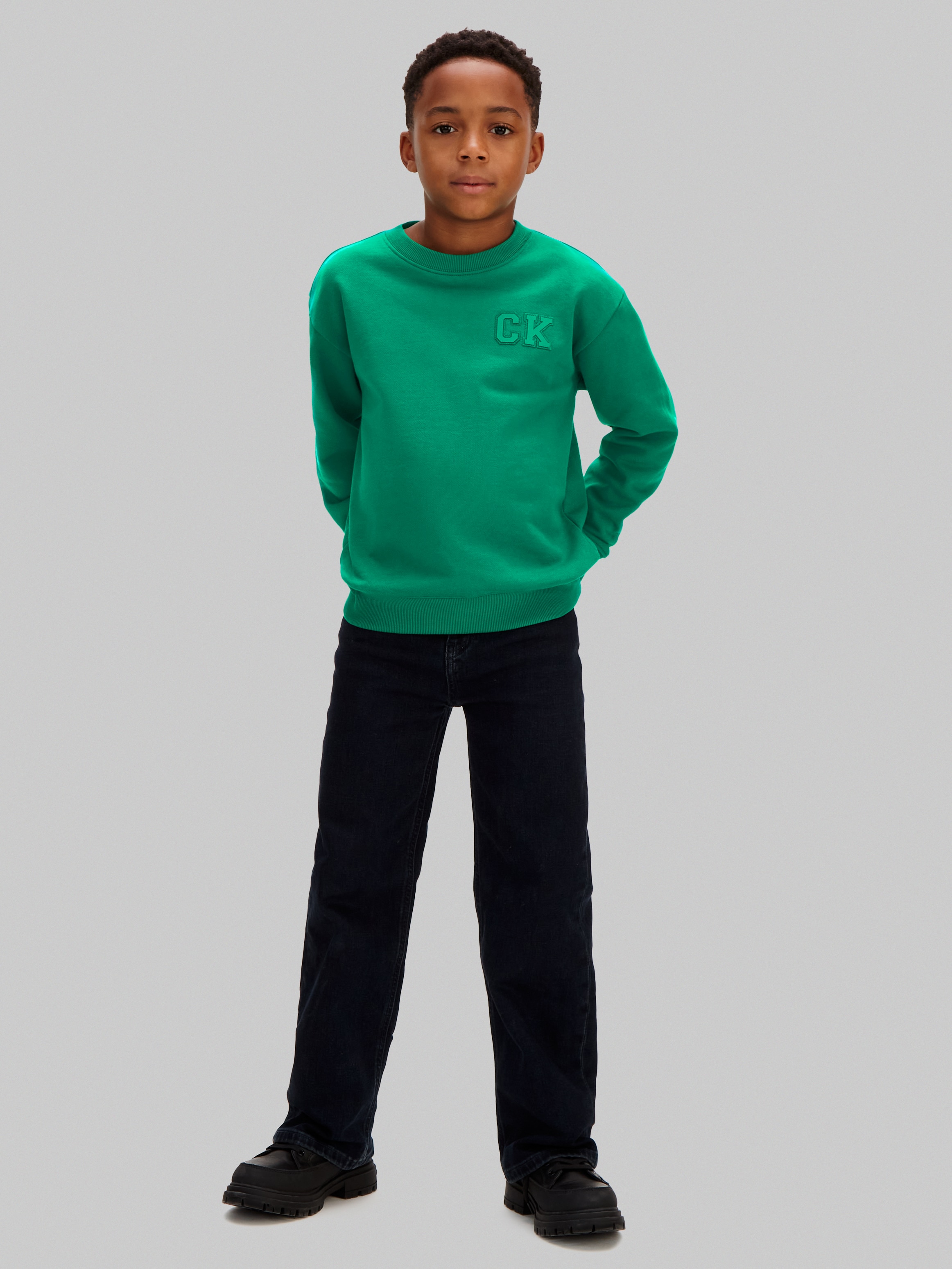 Sweatshirt Relaxed Fit Calvin Klein Verde-3