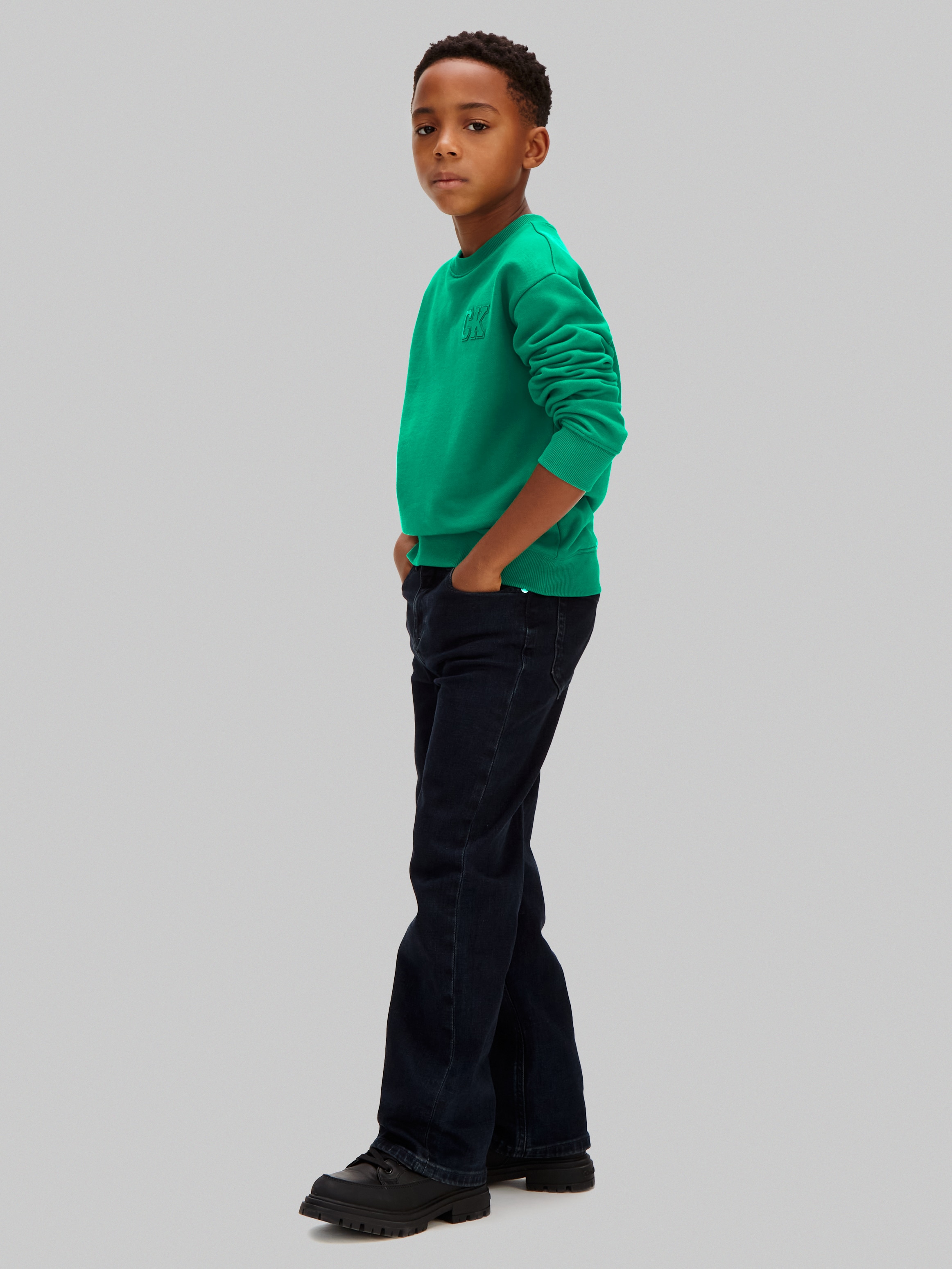 Sweatshirt Relaxed Fit Calvin Klein Verde-4