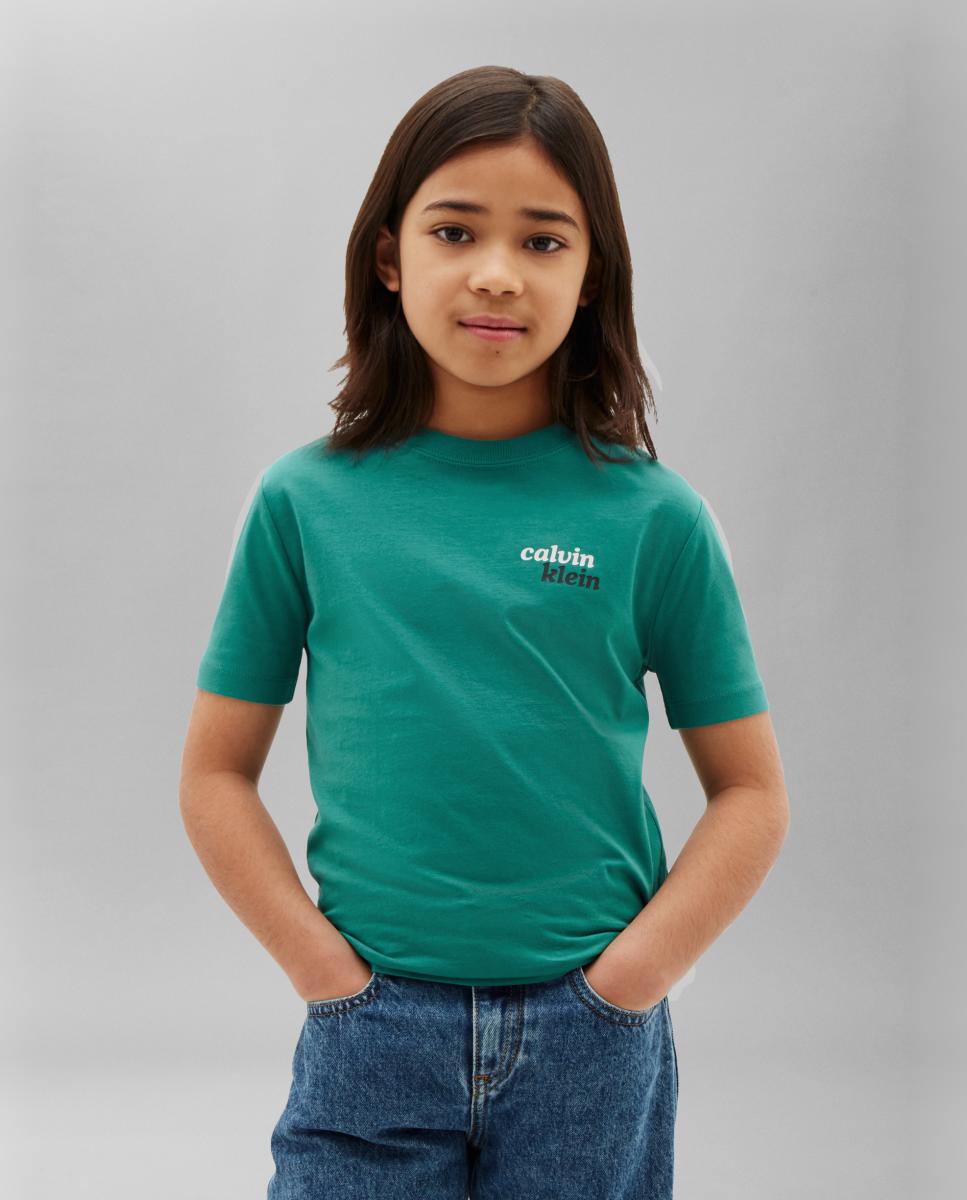 Camiseta de niño con gráfico - Calvin Klein - Azul Azul-1
