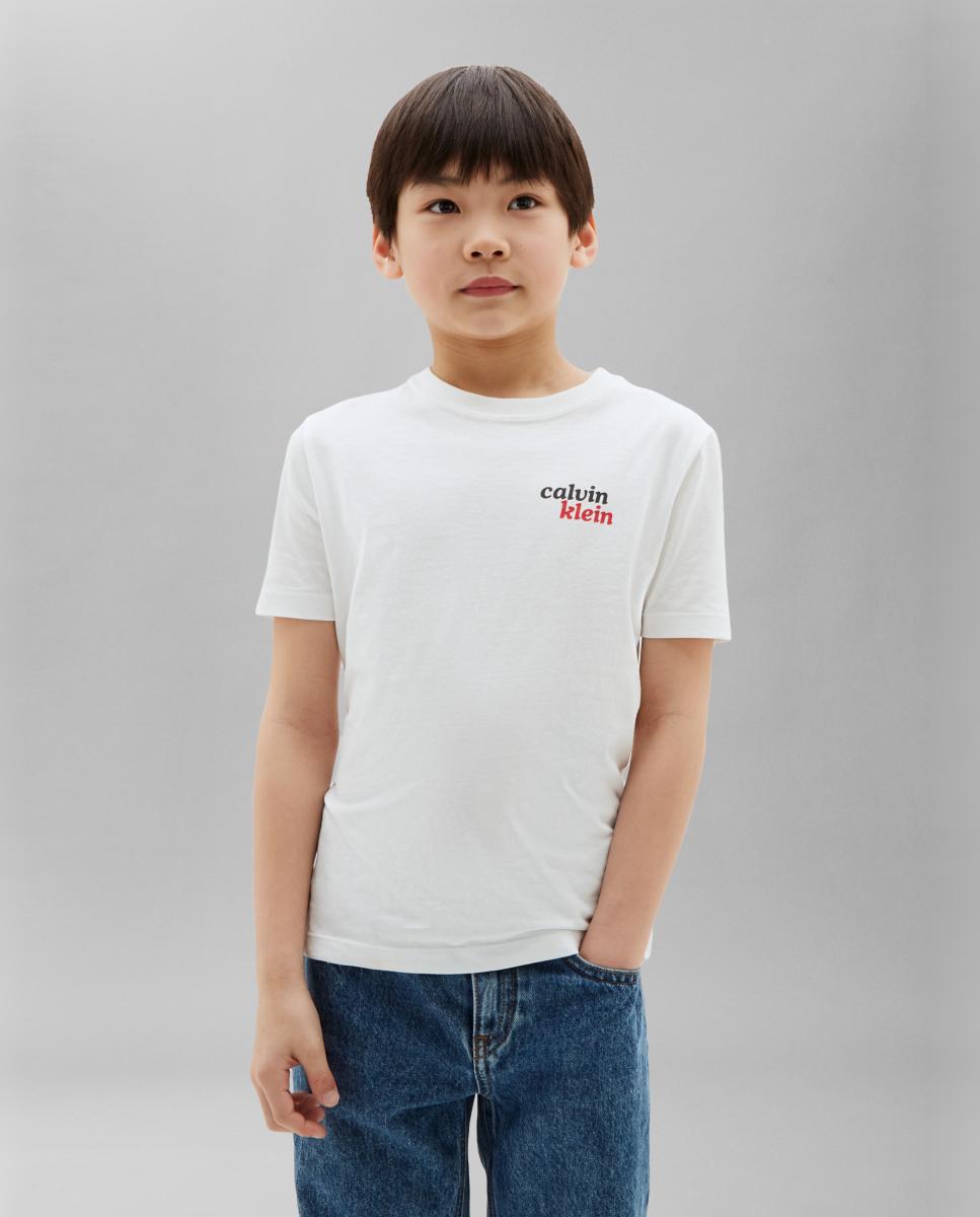 Camiseta de niño con gráfico - Calvin Klein - Blanco Blanco-1