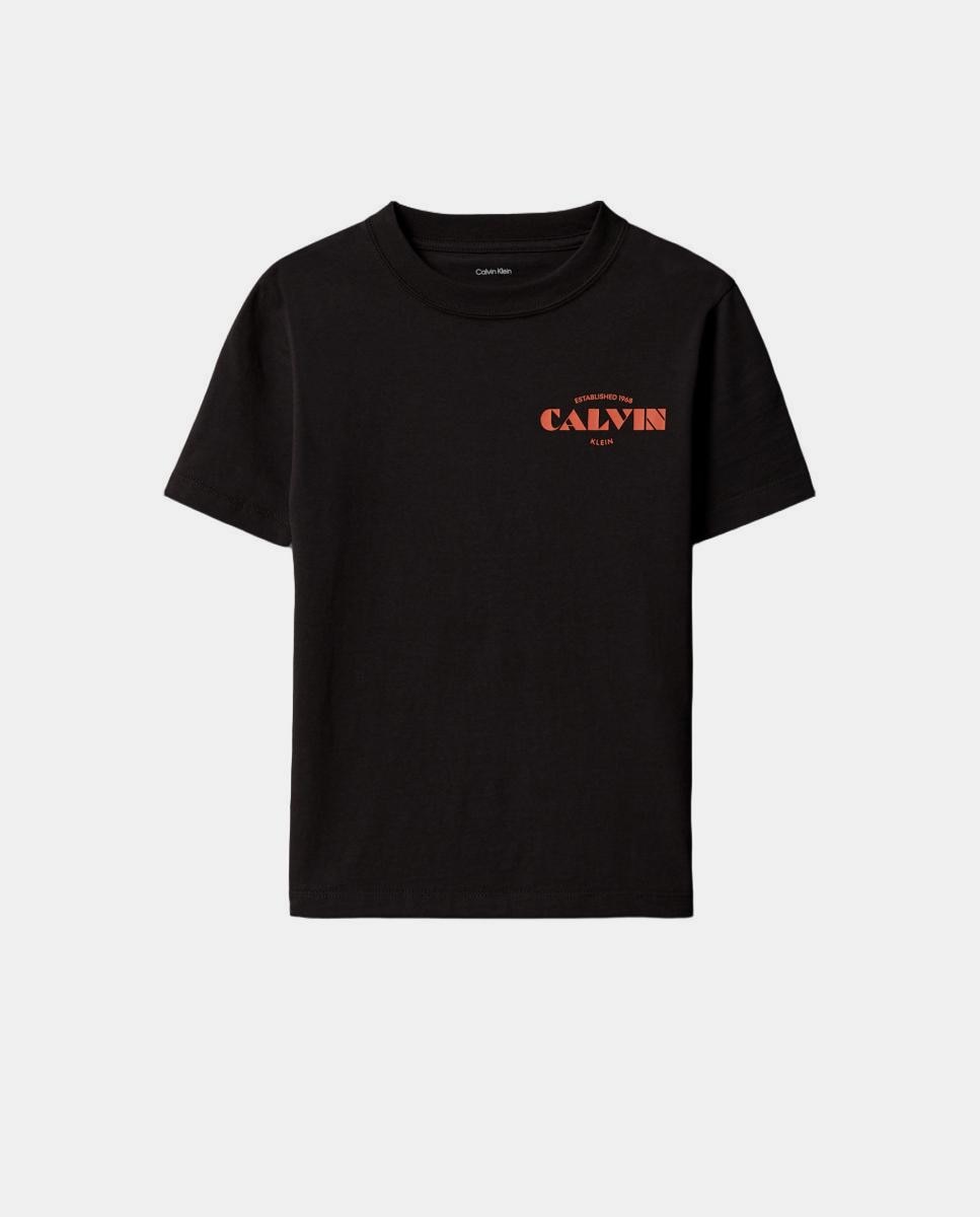 T-shirt com Ilustração Preto-5
