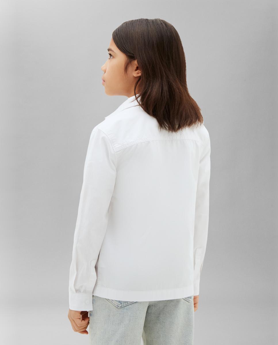 Camisa com Logótipo em Contraste Branco-2