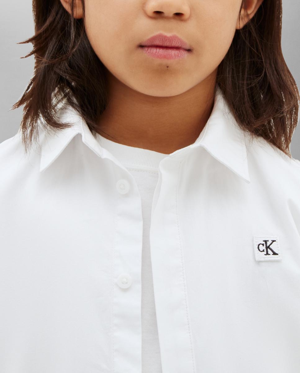 Camisa com Logótipo em Contraste Branco-3