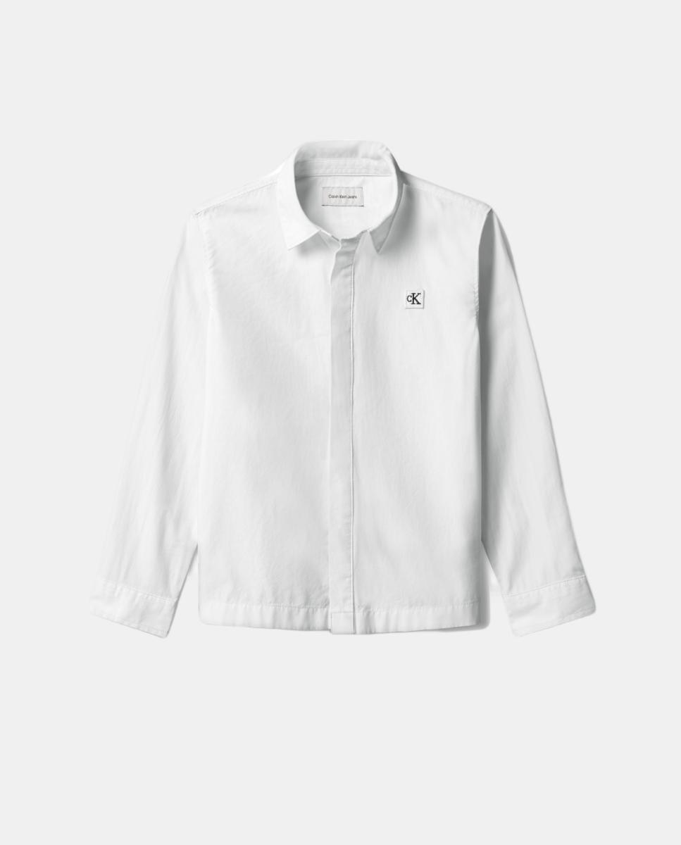 Camisa com Logótipo em Contraste Branco-5