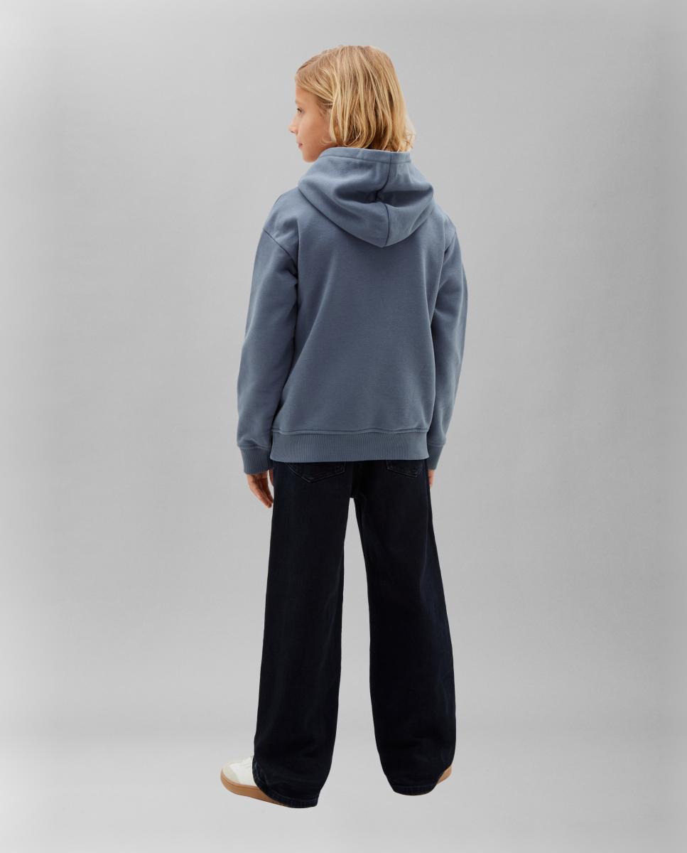 Sweatshirt com Estampado Gráfico Calvin Klein Azul-2