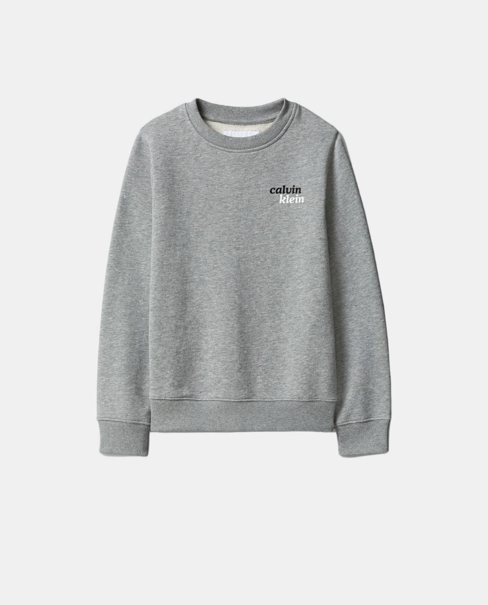 Sweatshirt com Estampado Gráfico Calvin Klein Cinzento-5