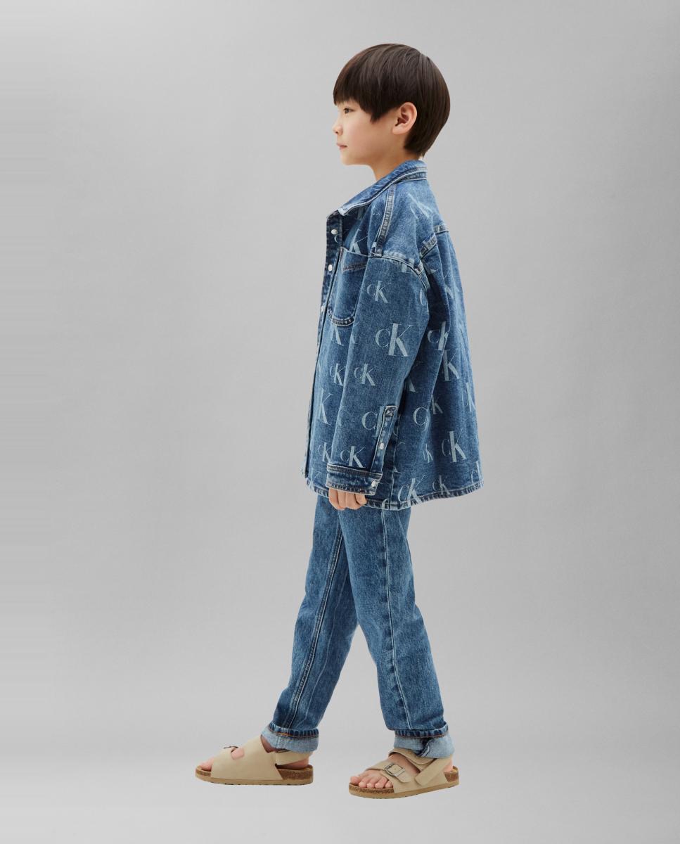Sobrecamisa com Estampado Calvin Klein Azul-2