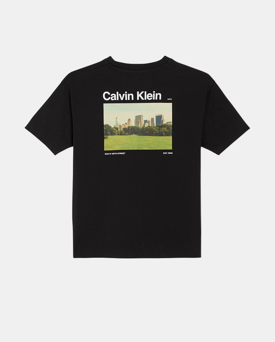 Camiseta de niño fit relaxed - Calvin Klein - Negro Negro-2