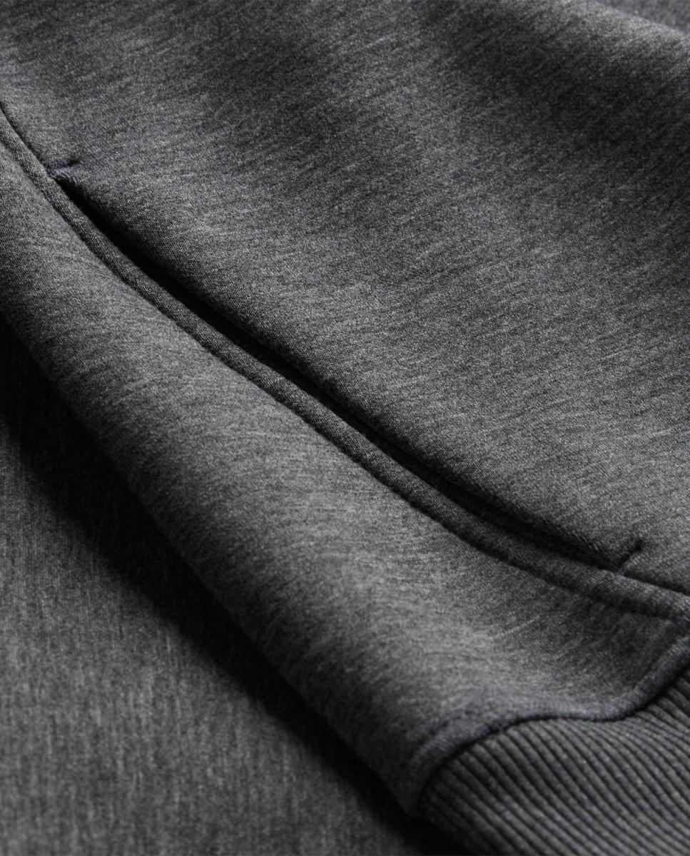 Sweatshirt com Acabamento de Neopreno Cinzento-3