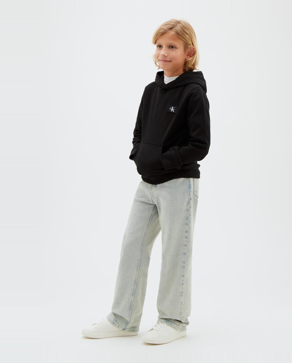 Sweatshirt com capuz Preto-3