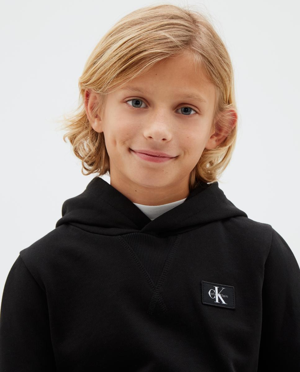 Sweatshirt com capuz Preto-4