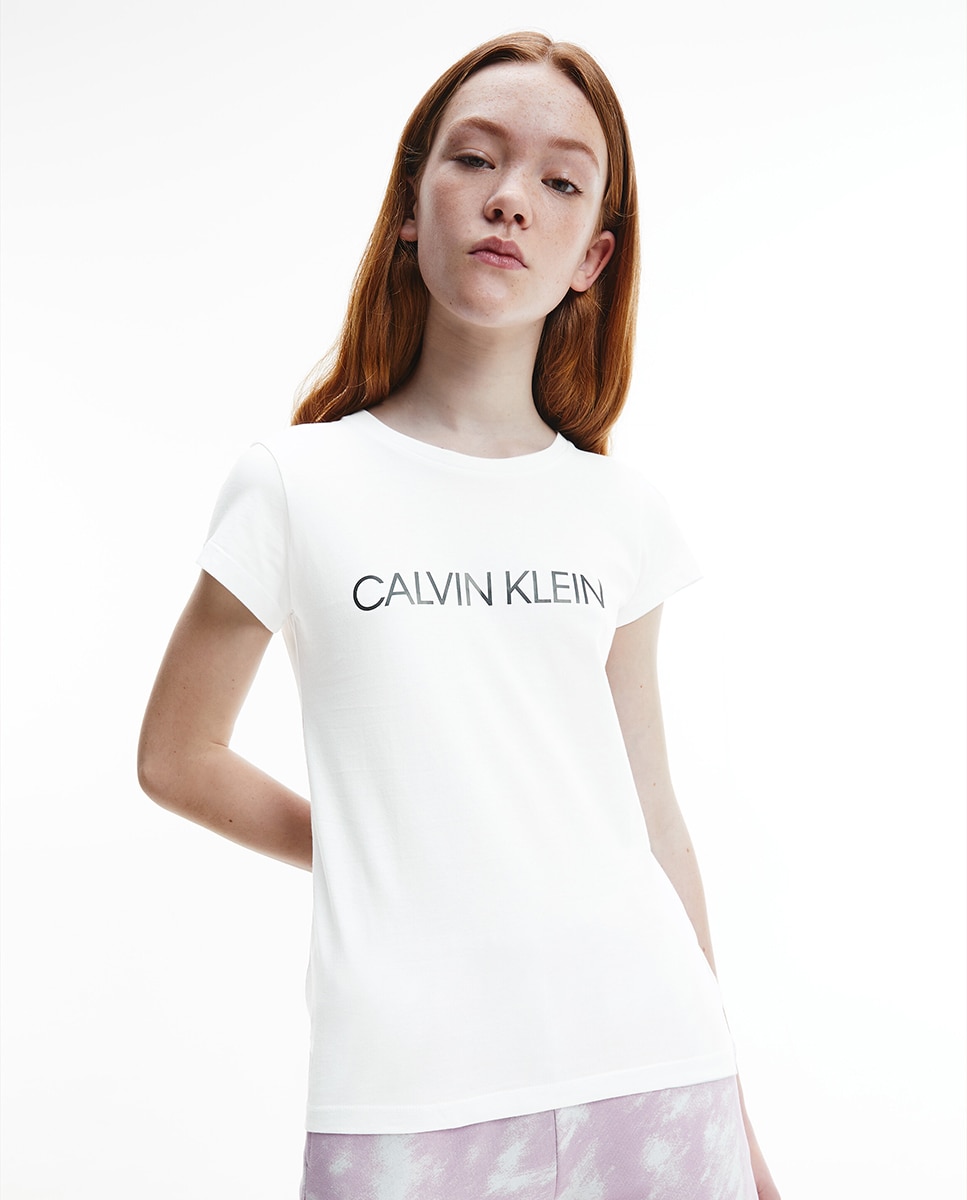 Imagem 0 de T-shirt de menina em branco com estampado
