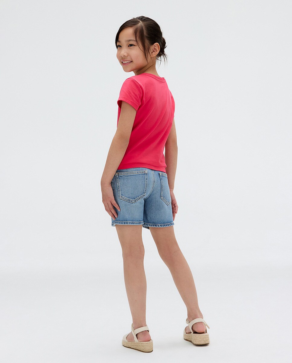 T-shirt com Logótipo Glitter Vermelho-3