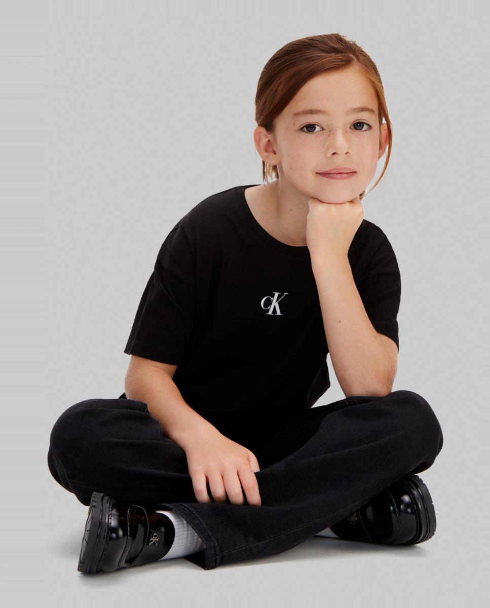 T-shirt Boxy Fit Preto-5