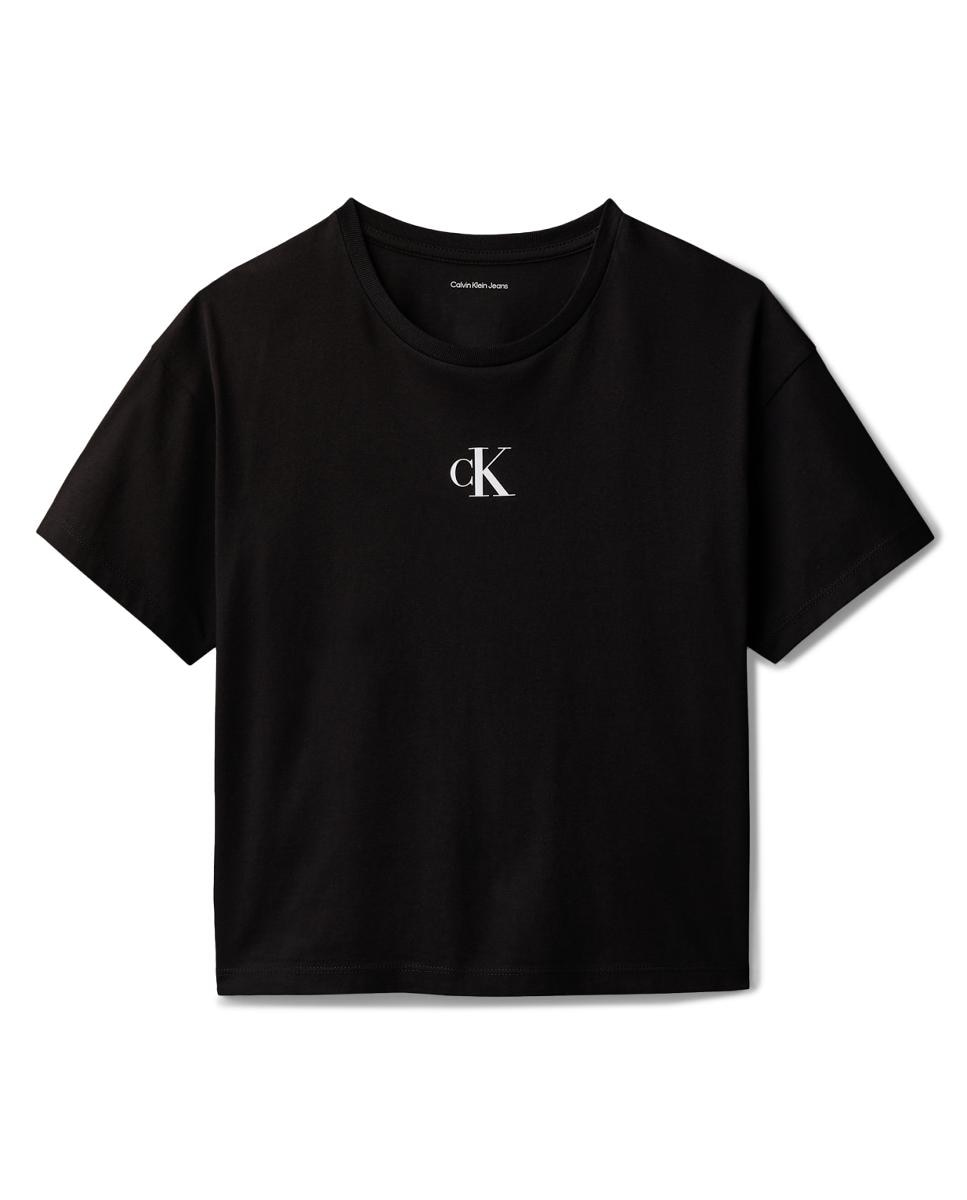 T-shirt Boxy Fit Preto-7