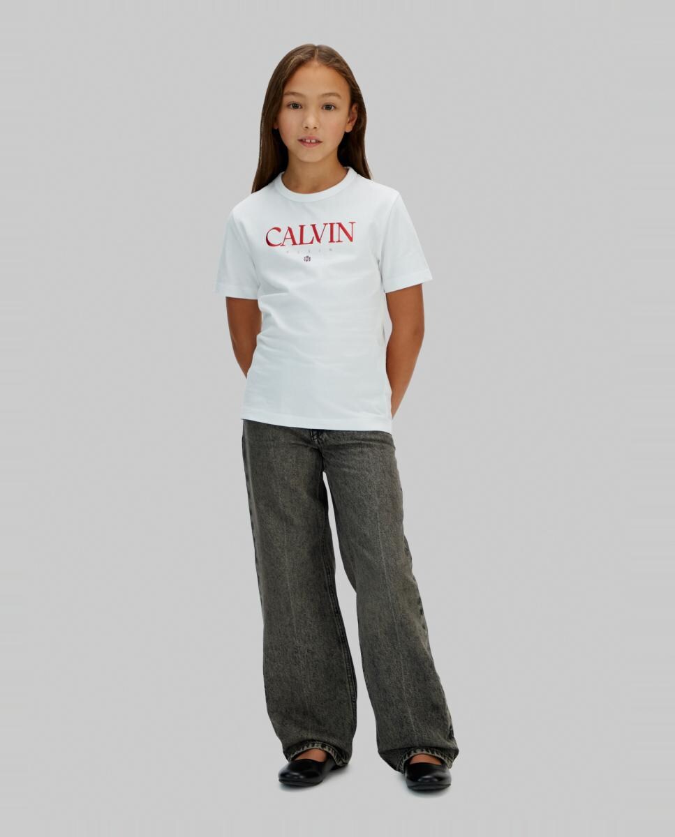 T-shirt com Logótipo - Multicolor Branco-4