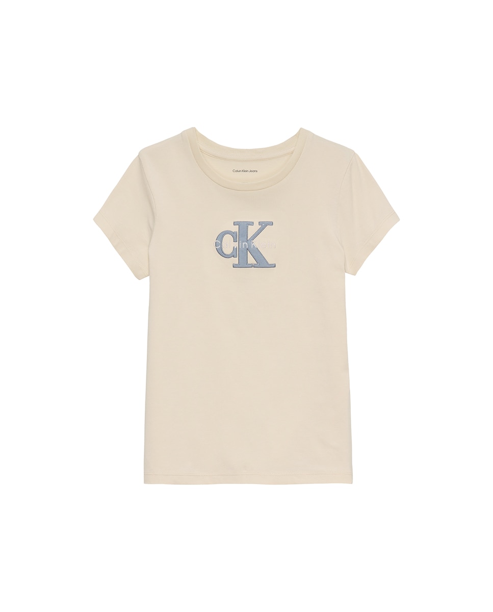 T-shirt Slim Fit Cinzento-1