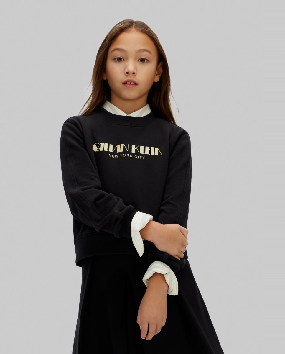 Sweatshirt com Ilustração Calvin Klein Preto-2