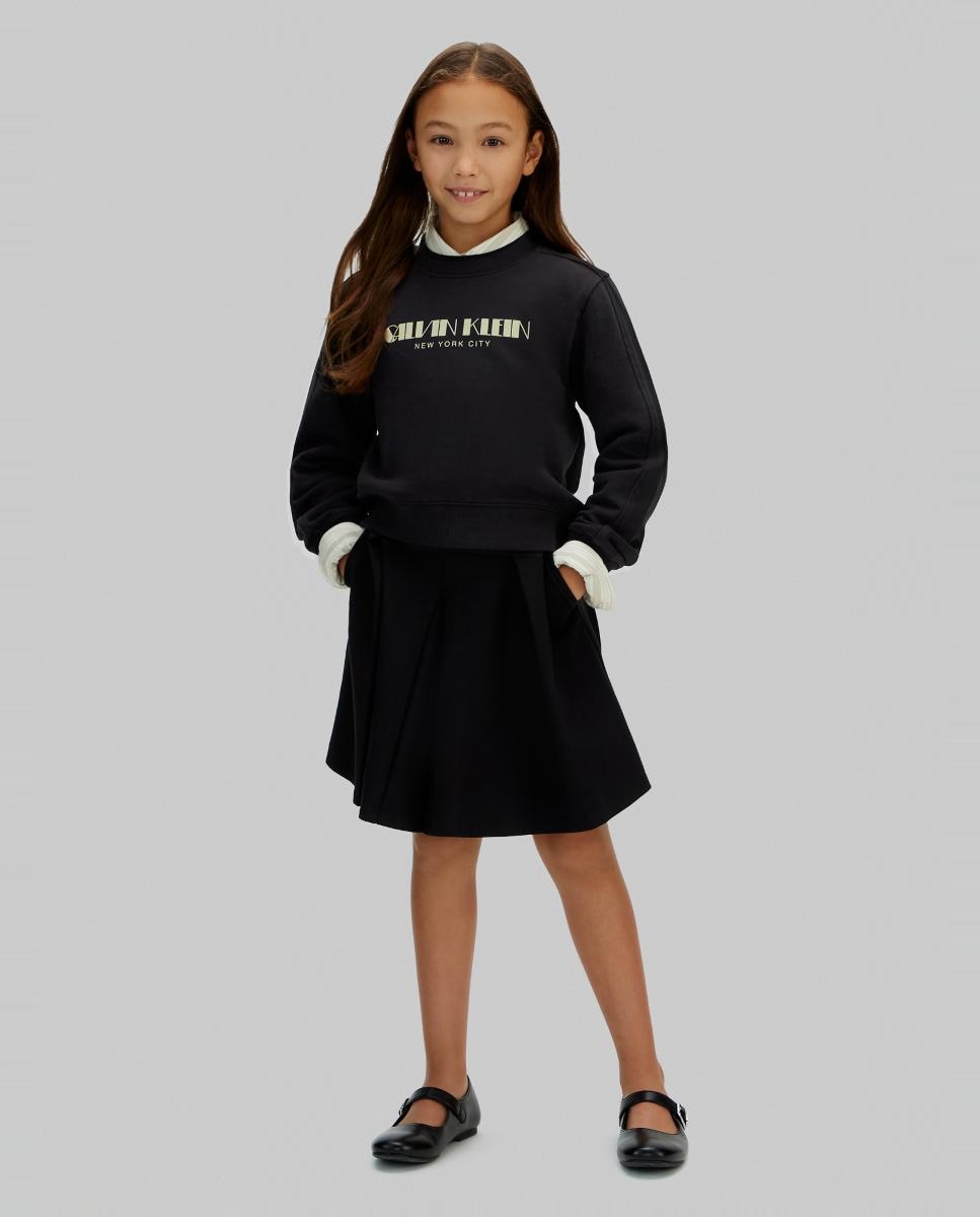 Sweatshirt com Ilustração Calvin Klein Preto-6