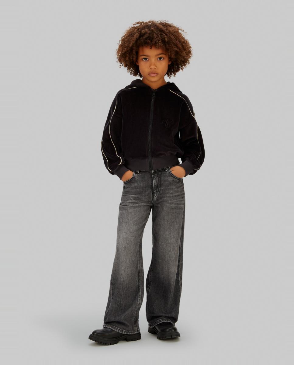 Sweatshirt em Veludo Calvin Klein Preto-4