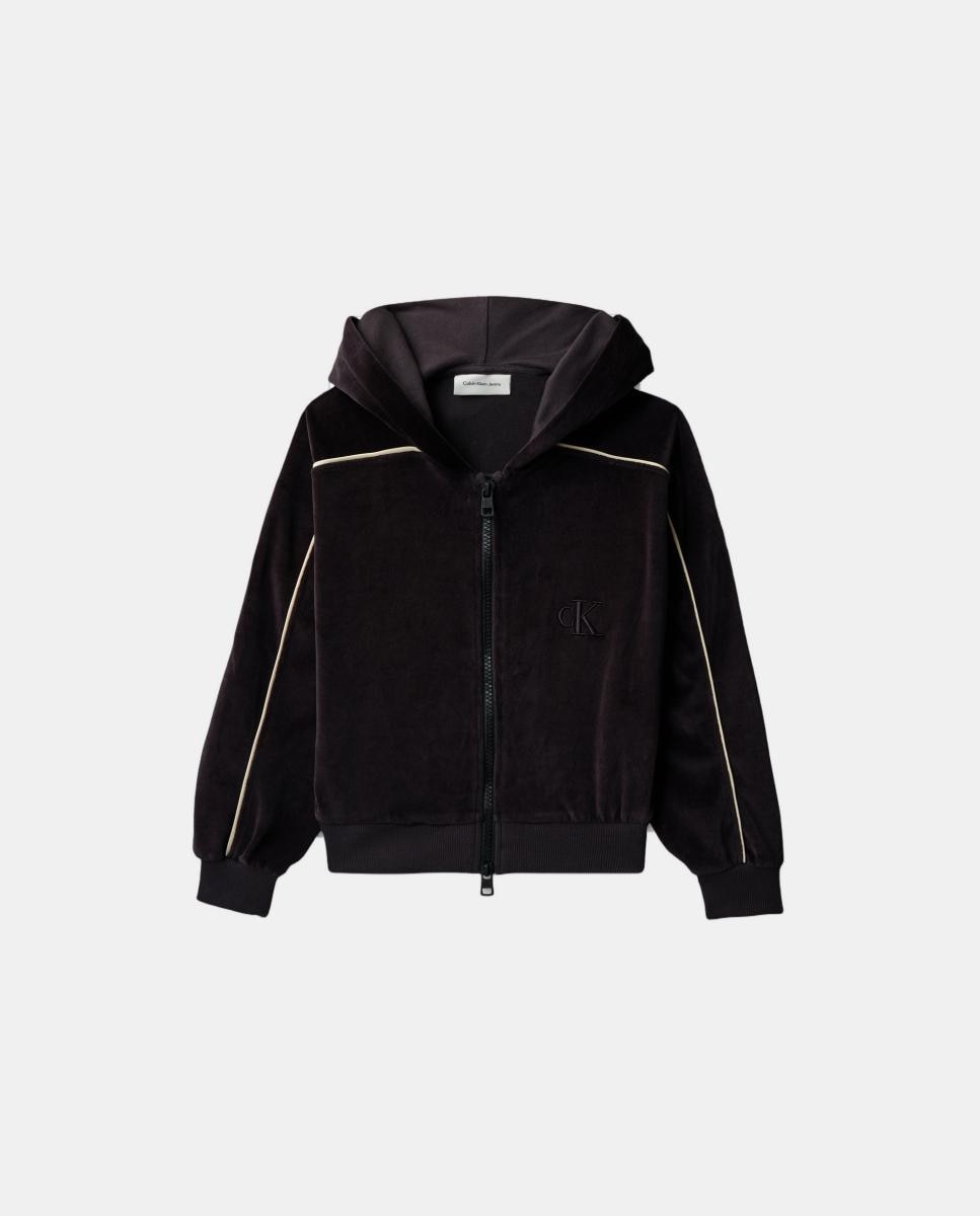 Sweatshirt em Veludo Calvin Klein Preto-8