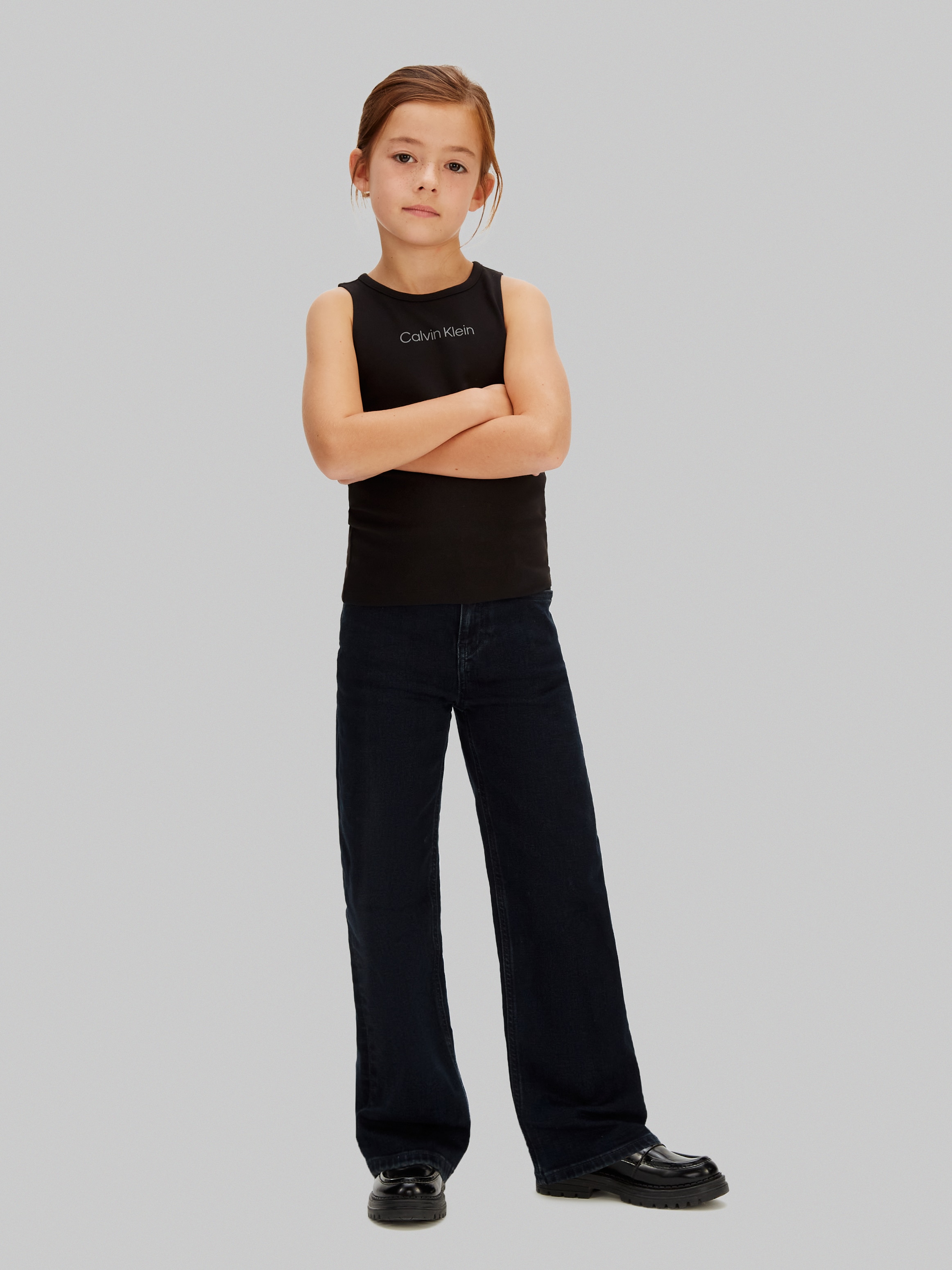 Top de Malha sem Mangas Calvin Klein Preto-3